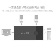 Greenlink KVM switch 2 in and 1 out computer video VGA screen cutter 2 in and 1 out shared monitor 2 USB ports