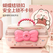 儿童发饰收纳盒发箍头饰发卡皮筋女童孩宝宝发夹圈头绳首饰品盒子