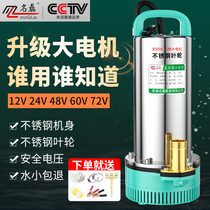 DC submersible pump 12v24v48v60v72 volt household battery electric vehicle special water pump small irrigation machine