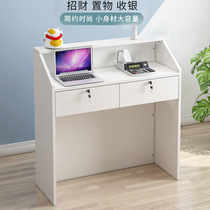 Simple modern supermarket cashier bar table small beauty salon reception desk shop front desk clothing store counter