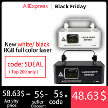 NEW 500mw RGB Laser Beam Line Scanner Projector DJ Disco Sta