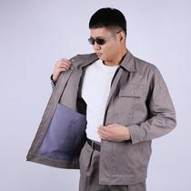 Internet celebrity spring and autumn pure cotton long-sleeved work clothes heat-resistant flame-retardant welding auto repair labor protection clothing factory workshops mens and womens factory uniforms