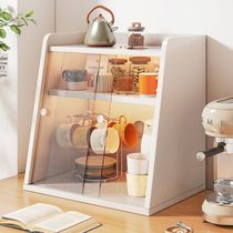 Cabinet cup storage kitchen acrylic cup storage cabinet desktop storage box tea cup shelf tea set special cabinet