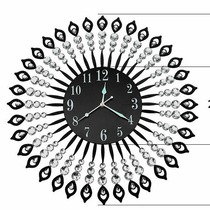 European style wall clock simple living room clock iron silent digital wall clock creative decorative clock Amazon