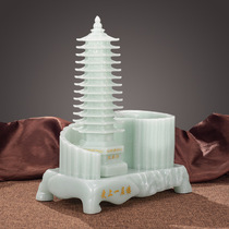 13 Thirteen-story Wenchang Tower pen holder ornaments 9 Nine-story Wenchang Tower practical office desktop desk decoration gifts