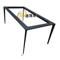 Nordic simple slate dining table combination stand rectangular table table legs black gold frame tapered frame slate table disassembly and assembly