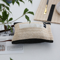 Living room bedroom car tissue box fabric car hanging tissue set car storage wall paper box hanging