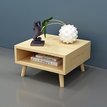 New Nordic solid wood bedside table mini small apartment bedside cabinet bedroom Japanese simple chest of drawers storage cabinet storage