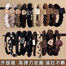 High ponytail hair rope for womens daily simple high elasticity and durable rubber band hair tie 2023 new internet celebrity hair rope headwear