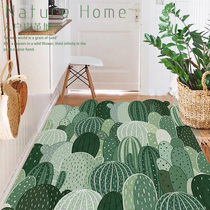 Wipeable and washable leather floor mats oil paintings green plants entrance carpets door mats customizable entrance mats and customizable entrance mats.