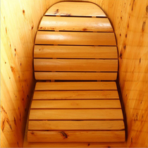 Wooden bucket bath bucket recliner chair for bathing wooden bucket stool bath bucket folding backrest solid wood bath bucket accessories