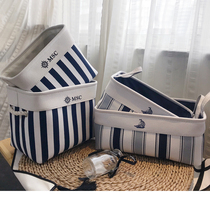 Export childrens room fabric storage thickened canvas American finishing basket desktop storage basket sundries wardrobe storage box