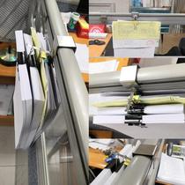 Screen hanging file reverse tail clip hook work station desk partition long tail clip finishing hook stainless steel