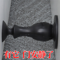 Door stopper anti-hit silicone hole-free door collision toilet door opening buffer door handle door handle collision artifact behind the door