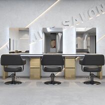 New internet celebrity barber shop mirror hair salon dedicated hair salon cutting single and double mirror perming and dyeing area integrated table