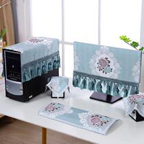 Computer dust cover hanging style five-piece set desktop chassis monitor protective cover curved flat surface universal 2023 model