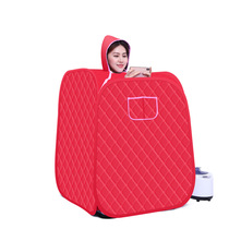 Sharp stone steam sauna box sweat room family fumigation machine full moon sweat box household sweat box red single