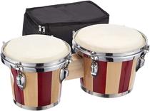 Solid wood sheepskin bongo drum set drum set 6 inches 7 inches 7 inches 8 inches comes with wrench