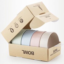 麦秸小秆碗环保创意餐碗套装吃饭碗汤碗胶碗塑料家用防摔防烫