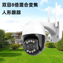 ICSEE binocular 8x zoom camera wireless 360-degree home surveillance mobile phone remote night vision high-definition photography
