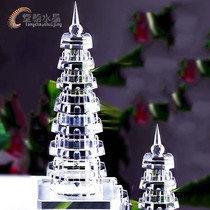 Artificial k9 crystal seven-layer nine-layer eleven-layer and thirteen-layer pagoda Wenchang Tower ornaments direct selling handicrafts manufacturer