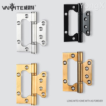West 304 stainless steel wooden door mother and child hinges silent room door white hinge bearing 4 inch thickened folding page