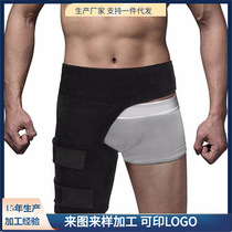 Cross-border Amazon fitness leggings groin straps to prevent muscle strain buttocks straps weight lifting thigh protection sports protective gear