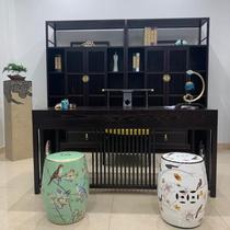 Douyin New Chinese Style Ceramic Drum Stool Round Stool Guzheng Stool Jingdezhen Ceramic Stool Sitting Pillar Changing Shoe Stool Flower Stand Stool Cool