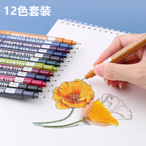 Needle pen color 0 5 hook pen hand account comic stroke line art painting hand-painted pen 12 color set