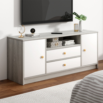 TV cabinet simple and modern 2024 new living room household floor-standing storage storage cabinet small apartment TV cabinet
