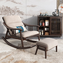 High-end new Chinese style ebony wood rocking chair sofa all solid wood lazy chair rocking chair single household recliner balcony rest