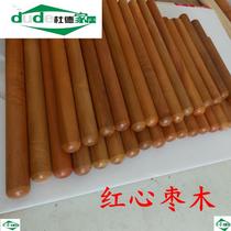 Shaanxi Binxian Pear Date de Wood Rolling Stick Production Fabricant Straight Camp Protection de lenvironnement No Paint Solid Wood Rolling Stick