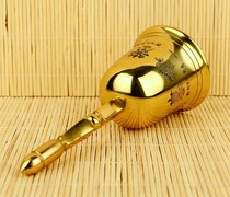 High-end Buddhist utensils Taoist pure copper hand bells copper bells Dharma bells copper bells musical instruments five elements and eight auspicious hand shakes