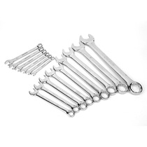 Hot-selling source factory hardware tools high carbon steel polished double-ended open-ended wrench dual-purpose wrench set