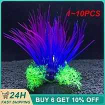 1~10PCS Plants Simulation Aquarium Creative Plant Water Weed