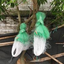 Old fishermans three-layer fishing net green silk sticky net that cannot be broken by soft steam float fishing net fishing green net crucian carp sinking net