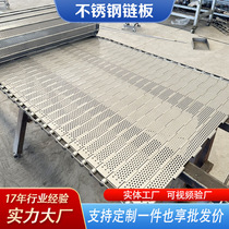 Guoguo Gold Medal Conveyor Chain Plate Food Roasted Seeds Drying Sidewall Metal Punching Transmission Plate Chain Fruit and Vegetable Cleaning Stainless