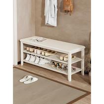 Shoe-changing stool home door entrance shoe cabinet low stool all solid wood stool one-piece shoe rack small stool for wearing shoes