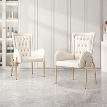 Nordic modern light luxury dining chair Internet celebrity study chair home master tea chair restaurant hotel back chair makeup chair