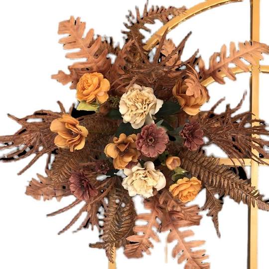 Новая искусственная цветочная композиция из шелка с розами и точками для свадебного прохода, оформления свадебного зала, фоновой декорации и цветочных композиций в горшках