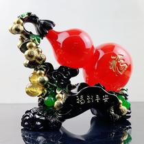 Fulu Ping An gourd resin crafts ornaments living room entrance wine cabinet TV cabinet home furnishings housewarming gifts