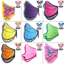 Childrens costume elf angel butterfly wings toy cloak mask Halloween kindergarten performance costume