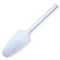 Gongbu brick knife stainless steel round head double-sided brick knife thickened masonry knife oval handle trowel knife spring all-steel fish spine brick knife