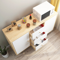 Sideboard tea cabinet kitchen storage cabinet simple storage cabinet home restaurant cabinet high cabinet integrated storage meal preparation cabinet