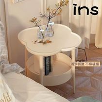 Gold ins style simple modern bedroom bedside small storage rack home sofa mini side table cabinet mobile
