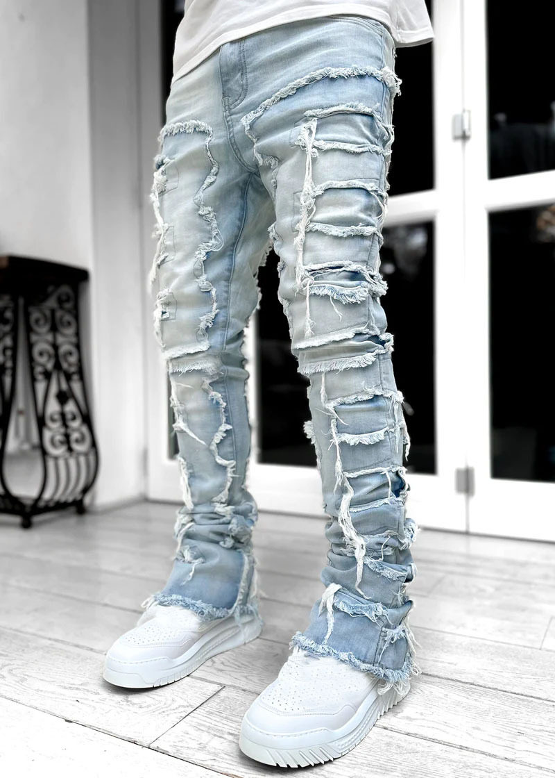 men's stretch straight jeans - Taobao product photo 8