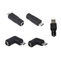 USB Type C Micro USB Male to DC 5 5x2 1mm DC Female Conn