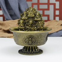 Alloy water for Zambala Metal Tibetan Zhambala Yellow God of Wealth Tibetan God of Wealth Ornaments Kuaishou Live Broadcast