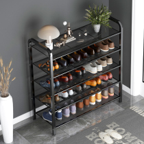 Simple shoe rack at home doorway multi-layer stainless steel large capacity entrance door small narrow doorway storage rack shoe cabinet
