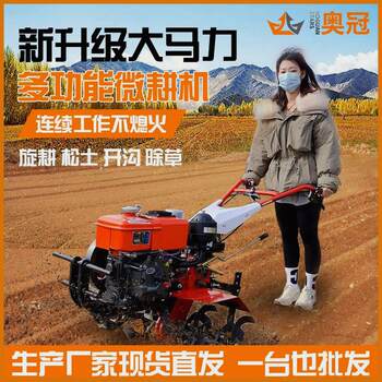 Small diesel rotary micro tillage machine multi-function